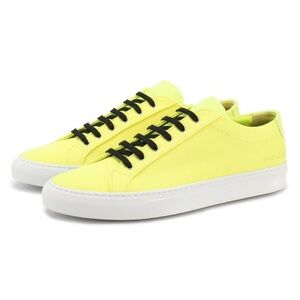 COMMON PROJECTS Neon Yellow/Green Original Achilles Low Sneakers 39